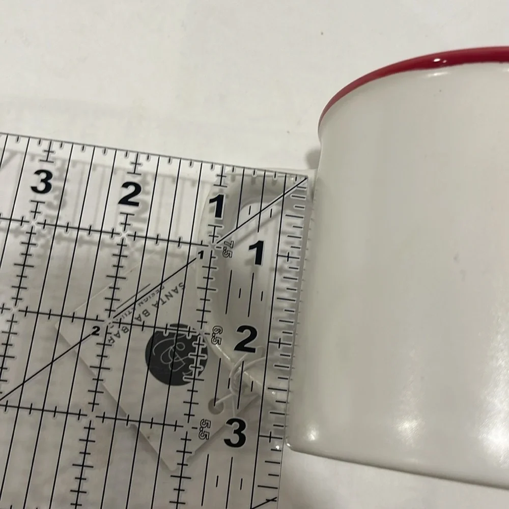 NWT Santa Barbara‎ Design Studio BAH HUMBUG 16oz Coffee Mug Cream and Red Cute!